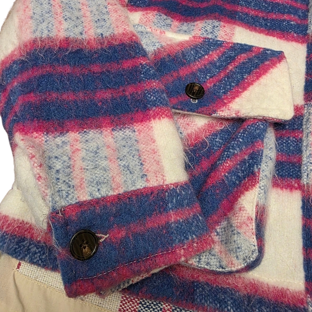 Blanknyc Plaid Boxy Crop Oversized Shacket Size S - Picture 7 of 11